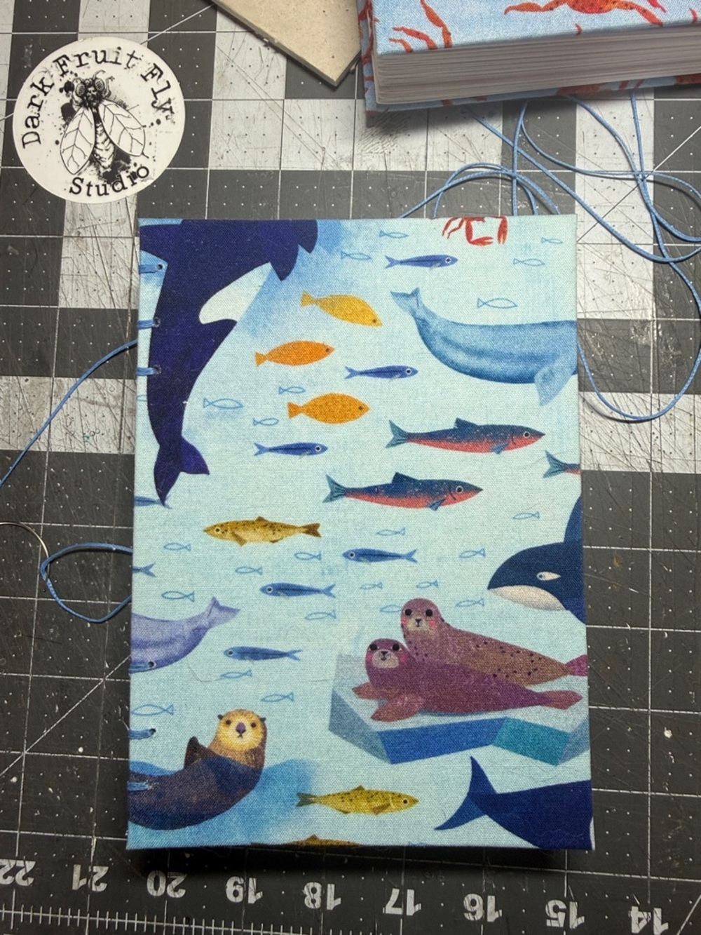 Alaskan Themed Blank Journal-Made by Alaska Artist Diane Peterson. Handsewn.